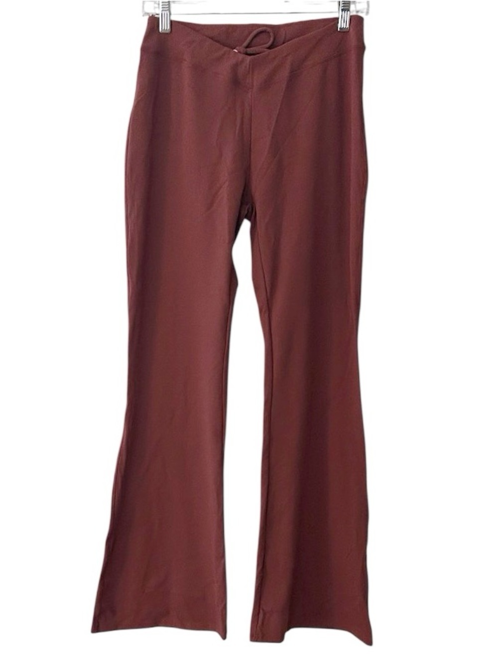 Halara High Rise Flare Leggings Size Large Rust Burnt Orange NEW With tags